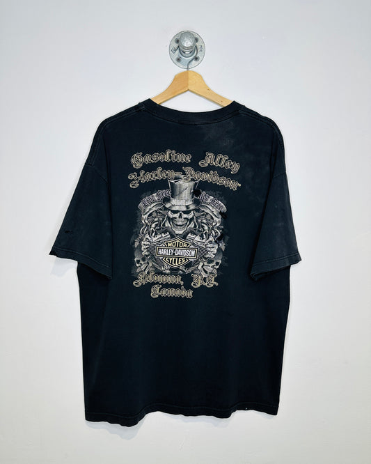 Harley-Davidson Motorcycle 1 Kelowna BC Black Logo Tee Shirt