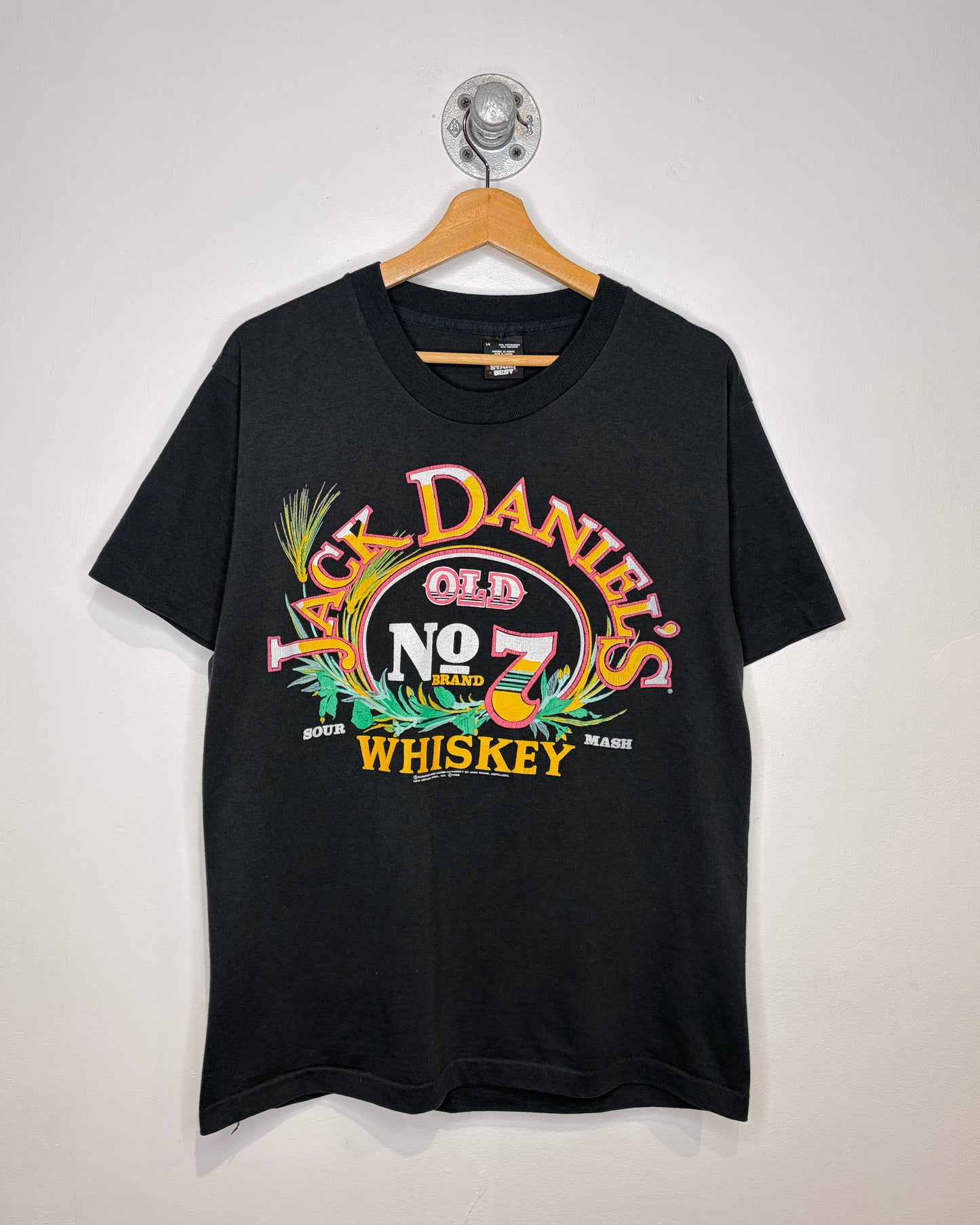 Vintage 1988 Jack Daniel’s Whiskey Black Tee Shirt