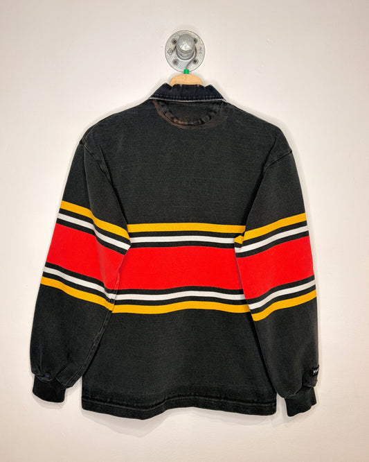 Vintage 90s University Of Guelph Black Rugby Longsleeve Shirt