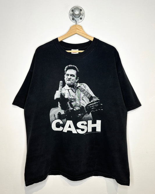 2009 Johnny Cash “The Bird” Black Tee Shirt