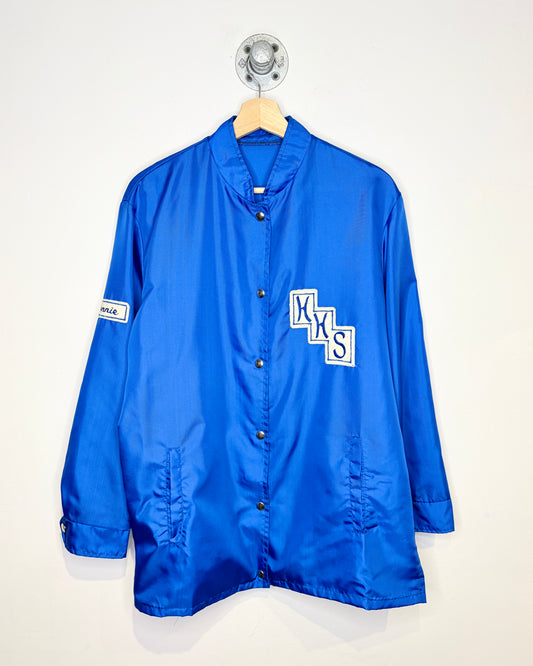 Vintage 70s HHS Blue Lightweight Snap Jacket