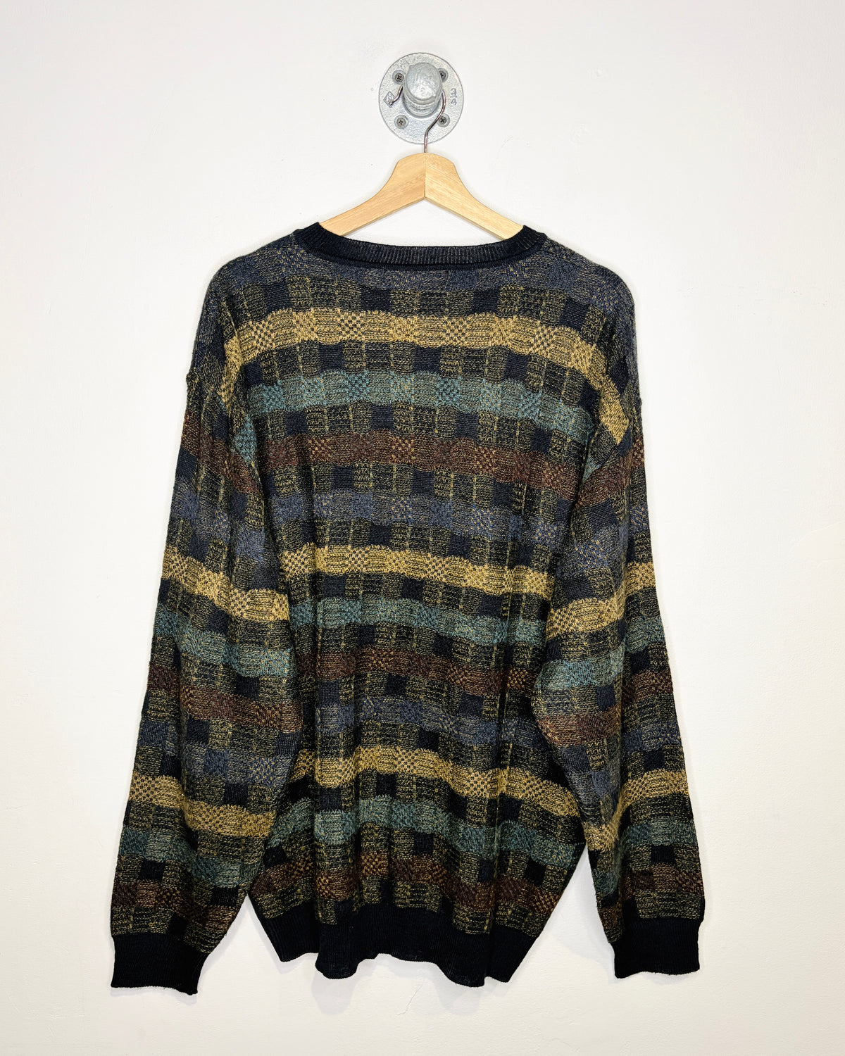 Vintage Northern Isles Earth Tone & Black Sweater