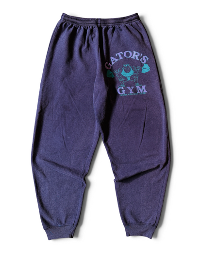 Vintage 90s Baggy Canadian-Made Gator’s Gym Faded Purple Sweatpants