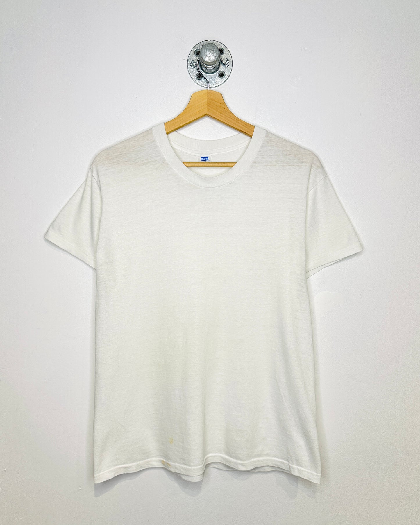 Vintage Hanes Blank White Tee Shirt
