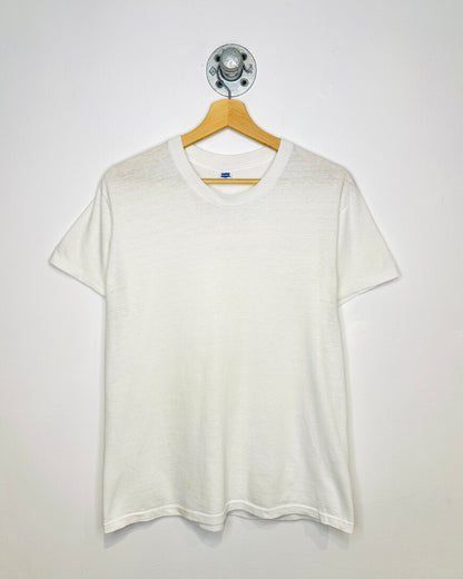 Vintage Hanes Blank White Tee Shirt