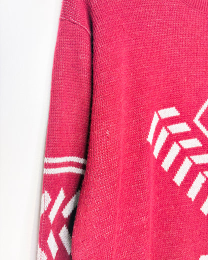 Vintage 90s Reed St. James Red Sweater