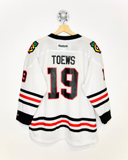 Reebok Chicago Black Hawks Toews White Hockey Jersey