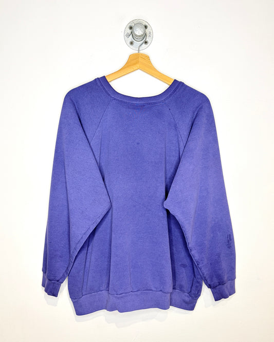 Vintage 1990s Calgary Alberta Balloons “Barney Purple” Crewneck Sweatshirt