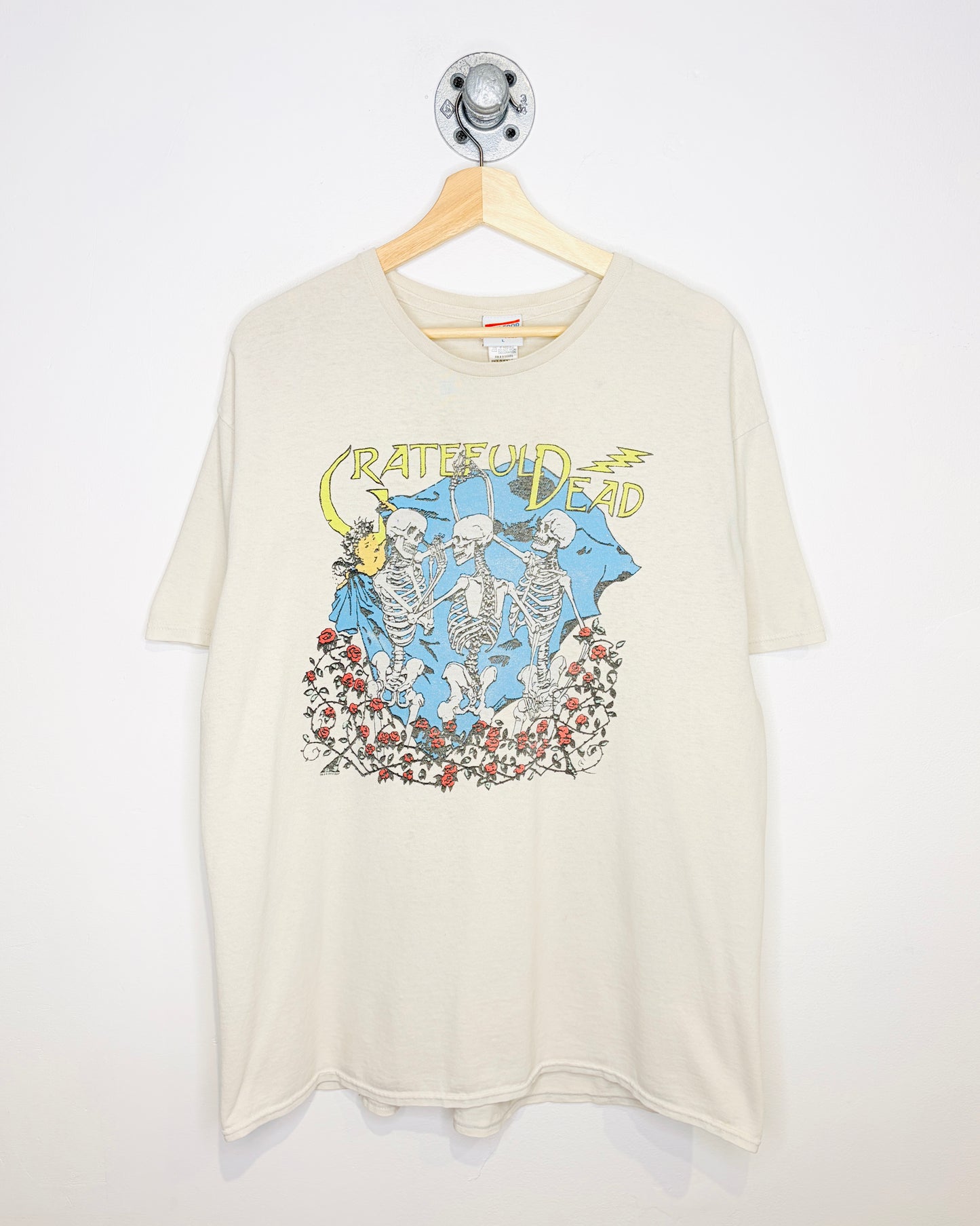 2000s Grateful Dead Bone White Band Tee Shirt