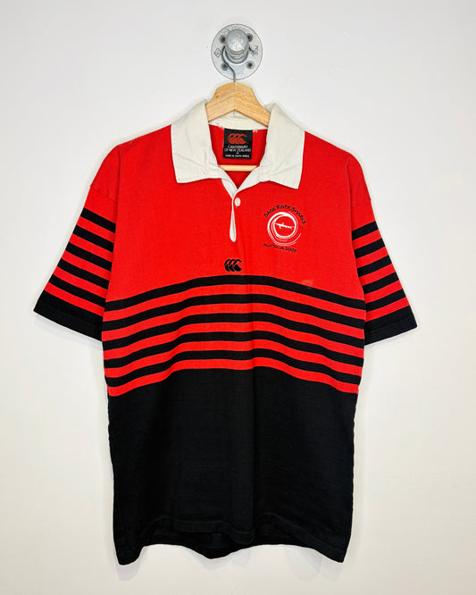 Vintage 2003 Sask River Sharks Red Rugby Shirt