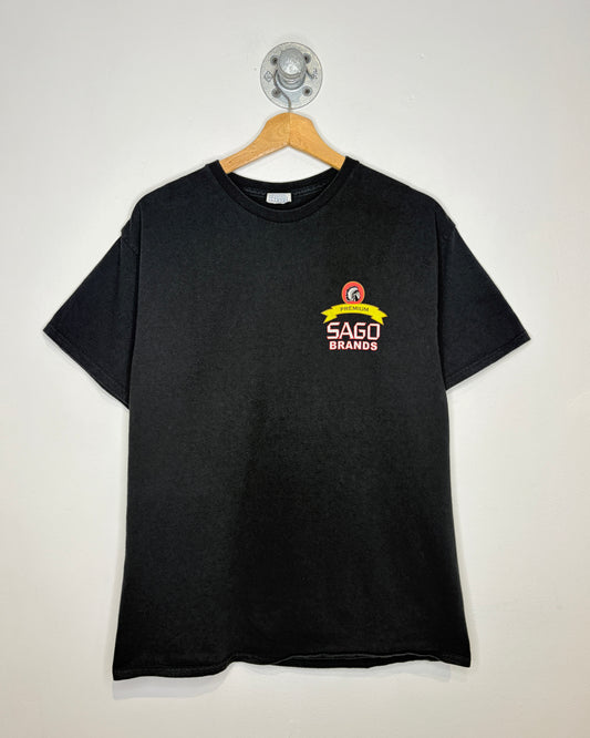 2000s Premium Sago Brands Black Tee Shirt