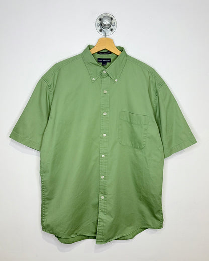 Vintage John Ashford Pale Green Short Sleeve Button Up