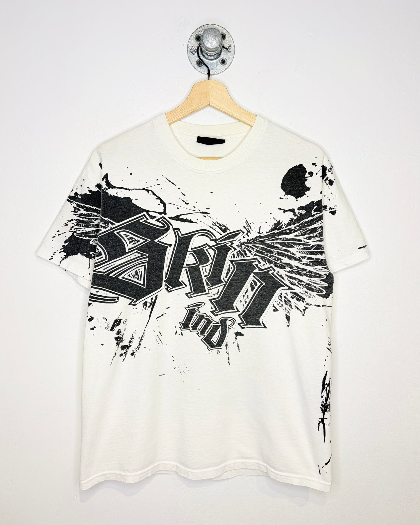 Skin Industries Logo Black And White Tee Shirt