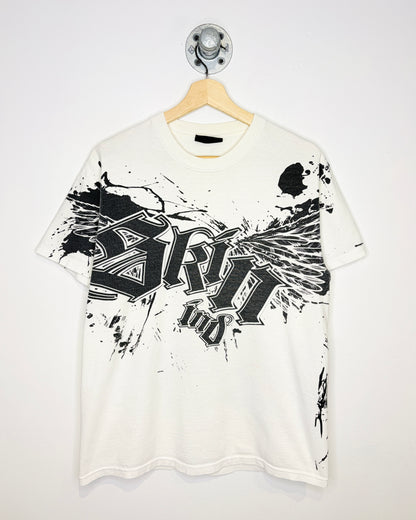 Skin Industries Logo Black And White Tee Shirt