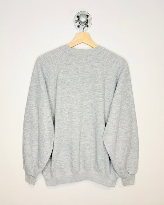 Vintage 80s Scottish Gliding Union Grey Raglan Crewneck Sweatshirt