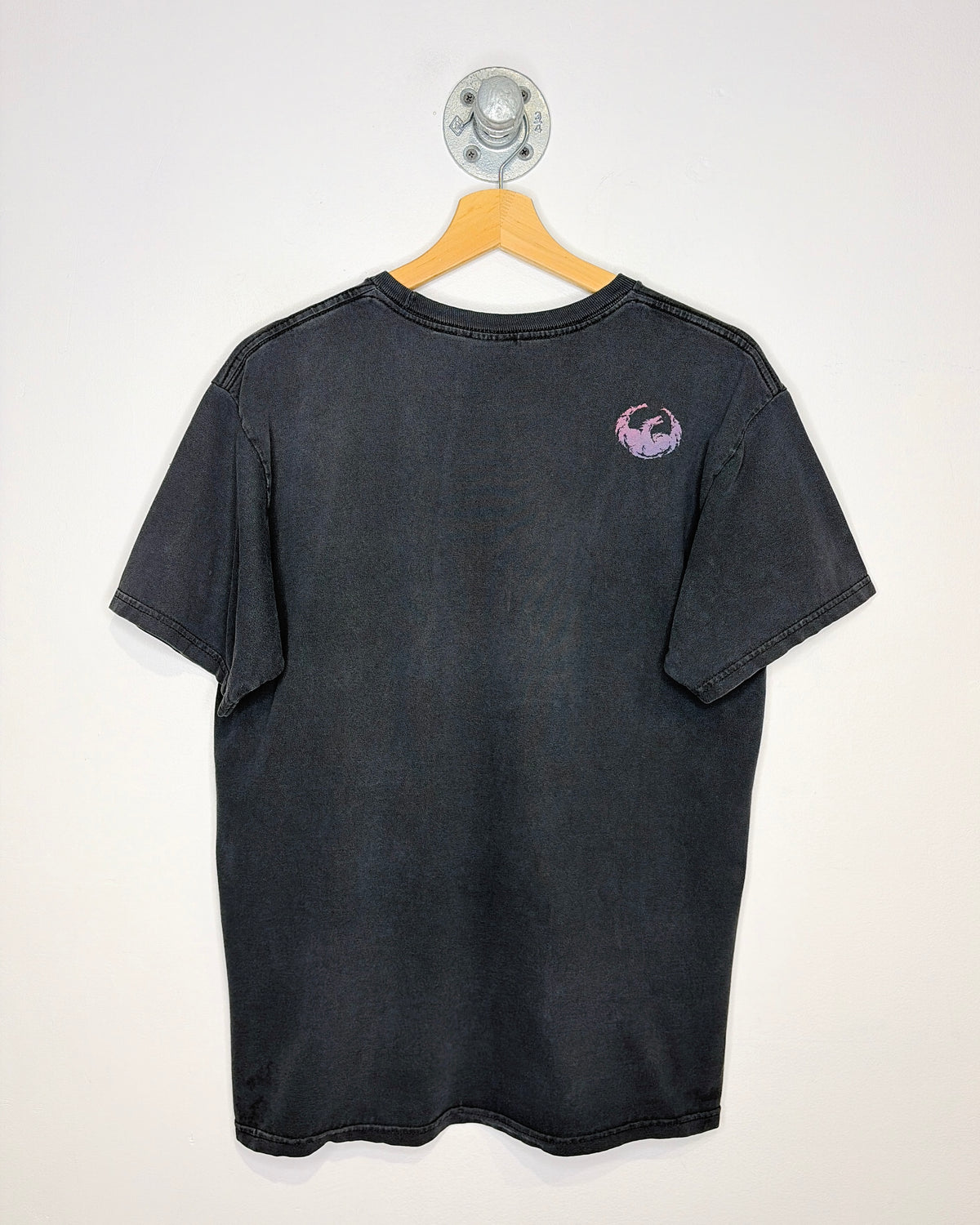 Vintage 2000s Dragon Faded Black Tee Shirt