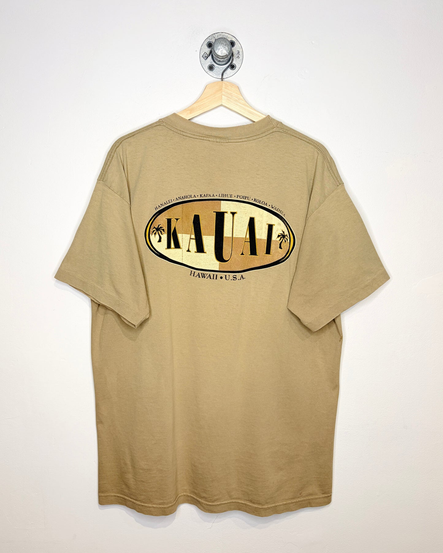 Vintage 90s Kauai Hawaii Earth Tone Tee Shirt