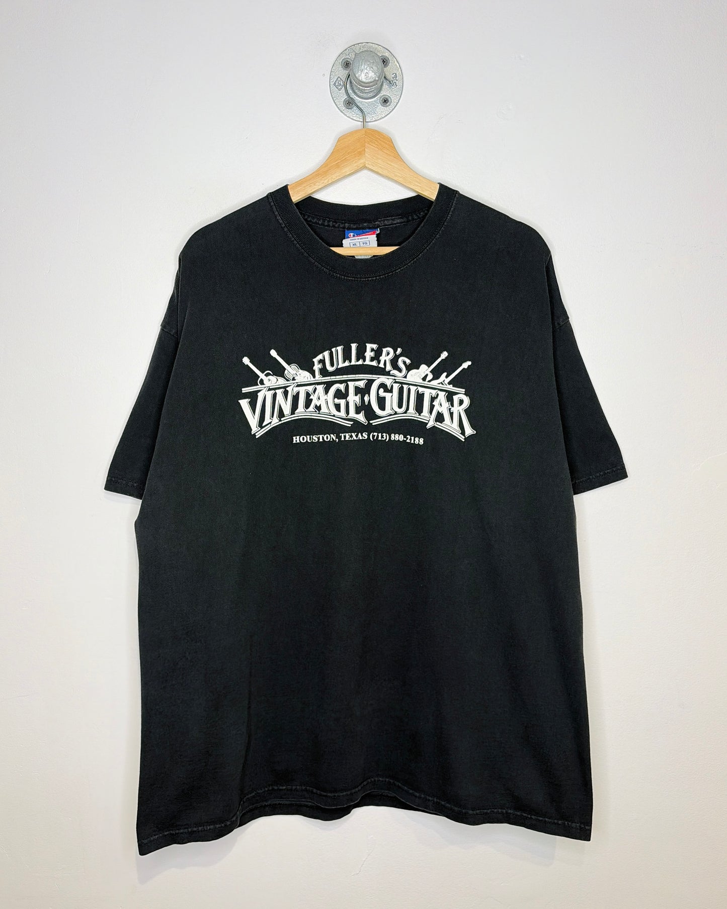 2000s Fuller’s Vintage Guitar Black Tee Shirt