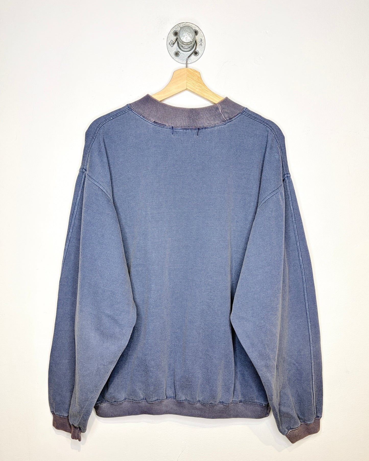 Vintage 90s American Classic Faded Slate Mock Neck Sweatshirt