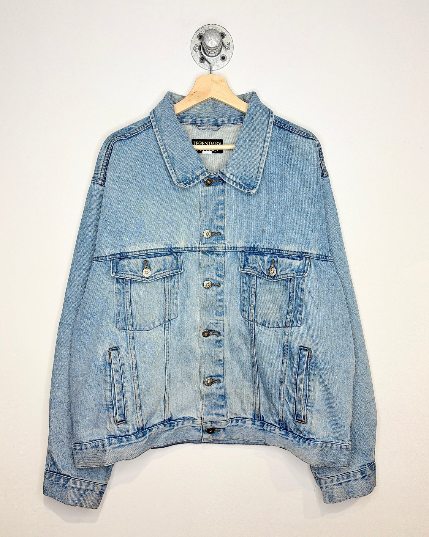 Vintage 90s Legendary Gold Light Wash Denim Jacket