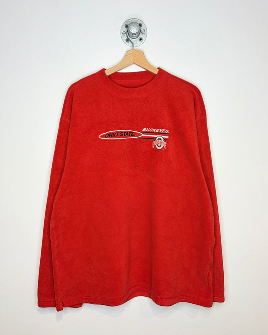 Vintage Starter Ohio State Buckeyes Red Fleece Sweatshirt