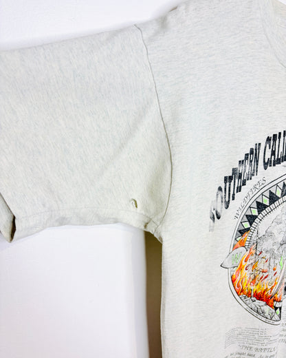 Vintage 1993 Battle Of Santa Annas California Ash Grey Tee Shirt