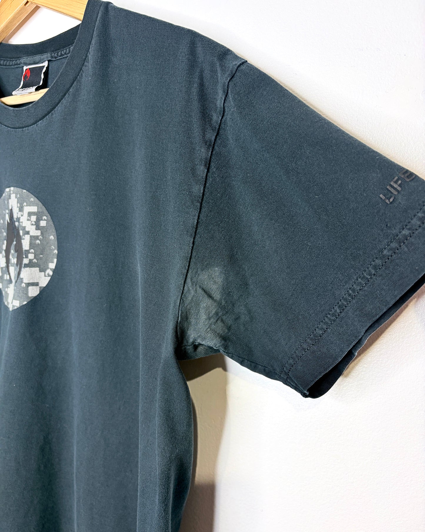 2000s Y2K Arson Faded Black Tee Shirt