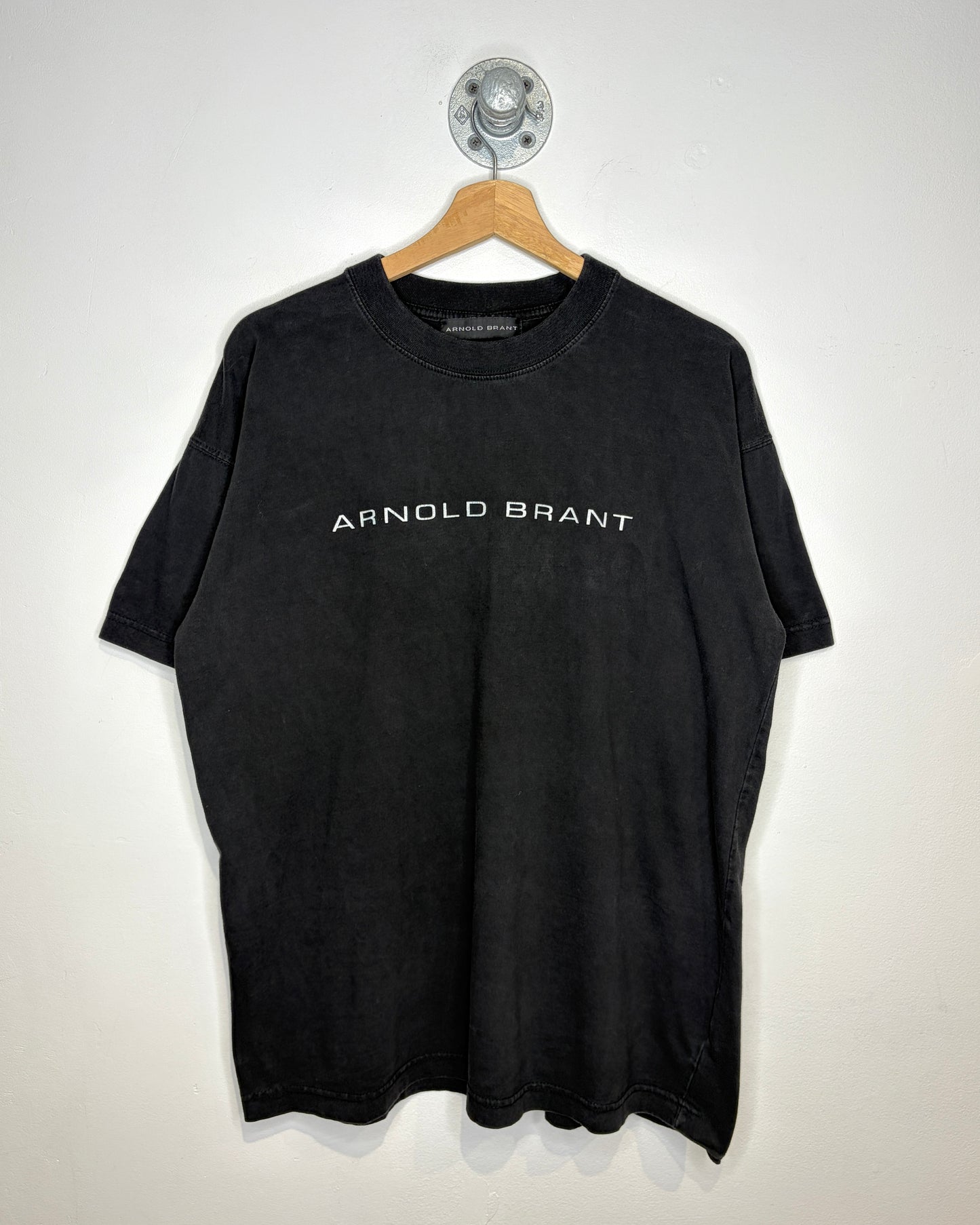 Vintage 90s Arnold Brant Faded Black Tee Shirt