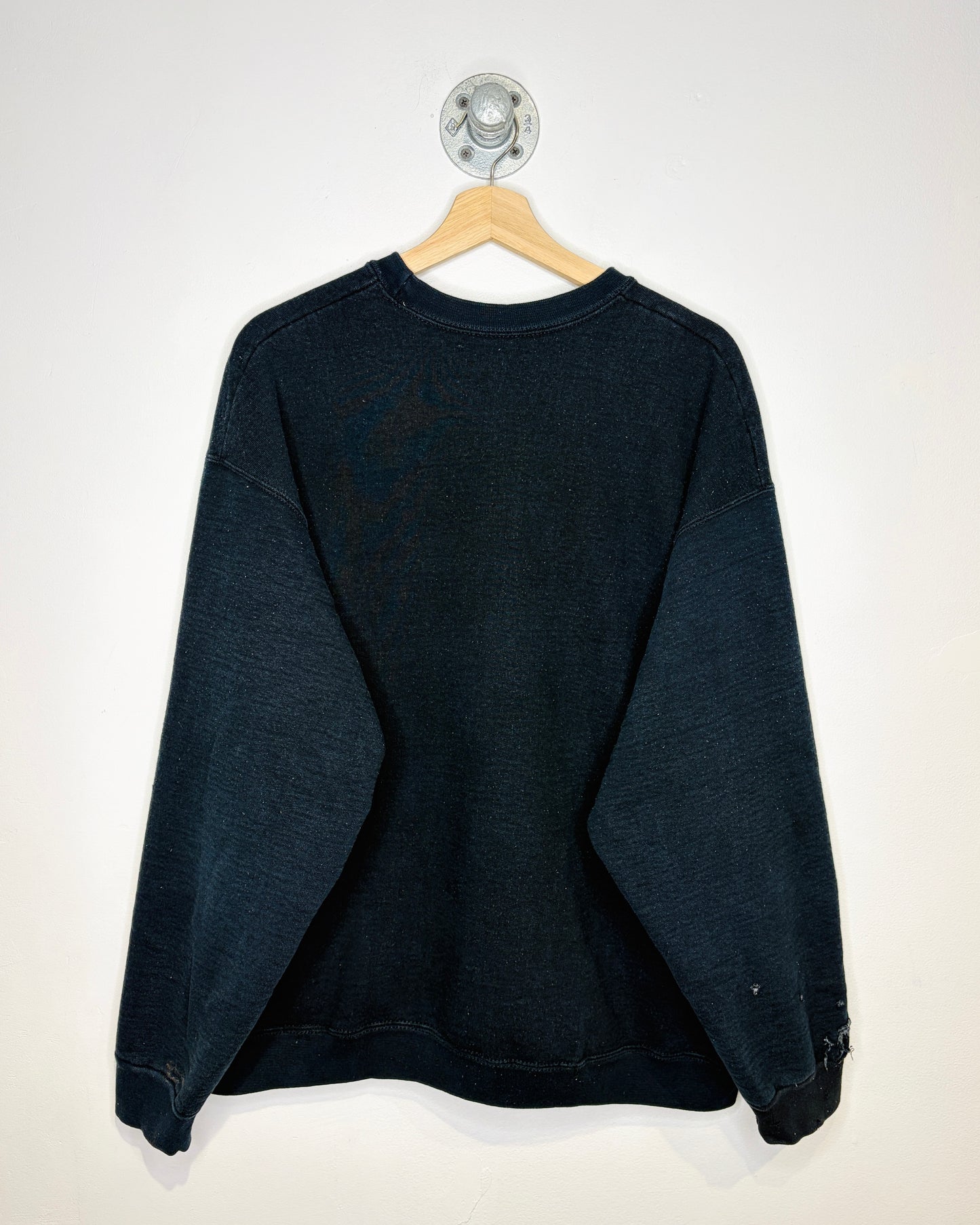 2000s Menards Heavyweight Black Crewneck Sweatshirt