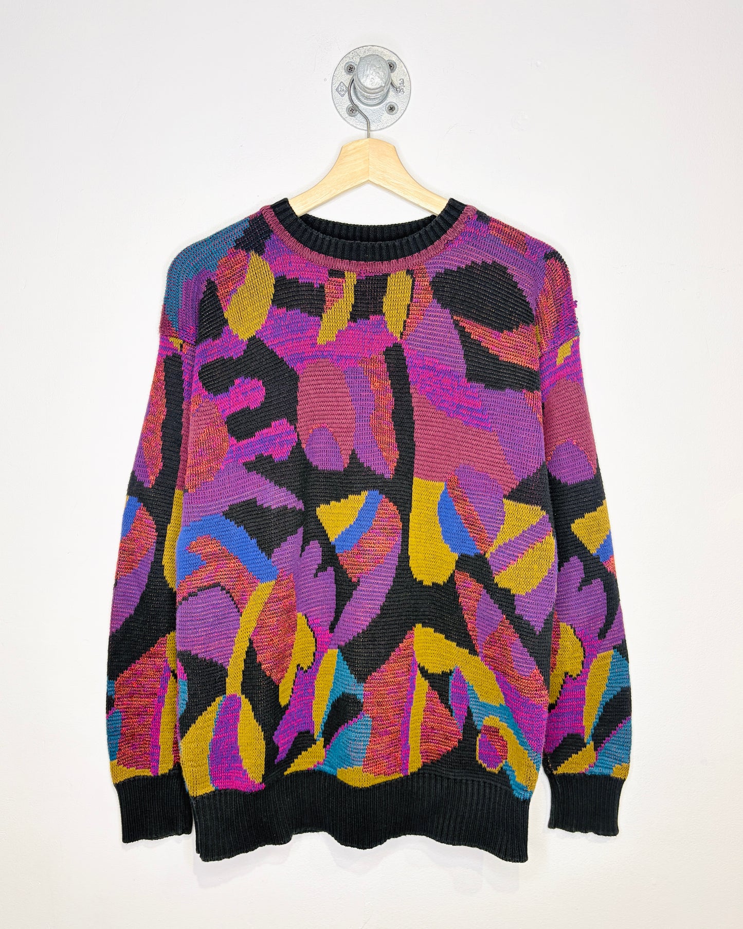 Vintage 90s Tricots St. Raphael Abstract Sweater