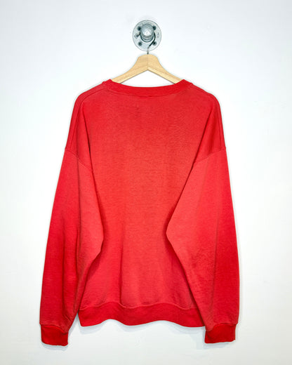 Vintage 90s Walt Disney World 25 Faded Red Crewneck Sweatshirt