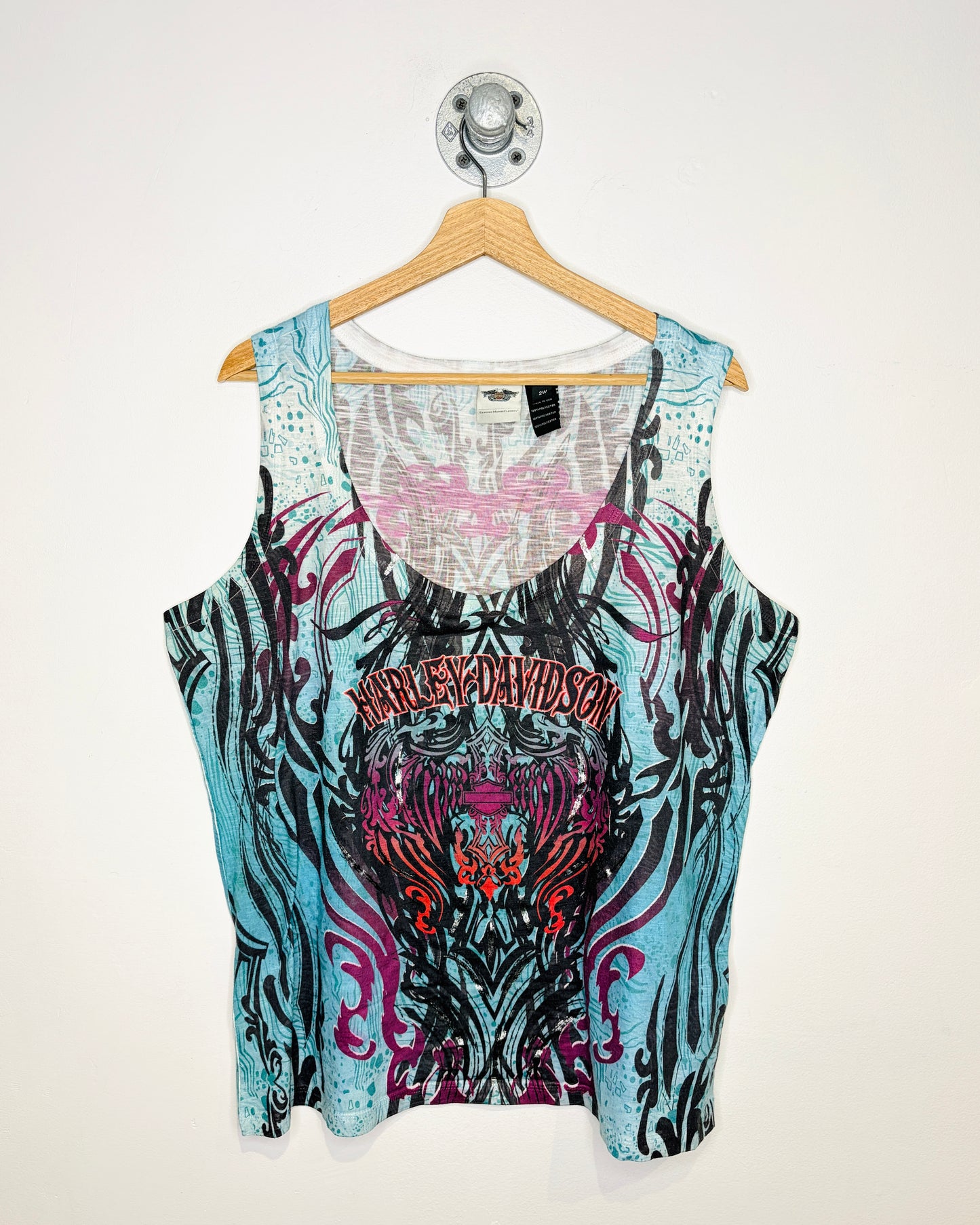 2000s Women’s Harley Davidson AOP Tank Top