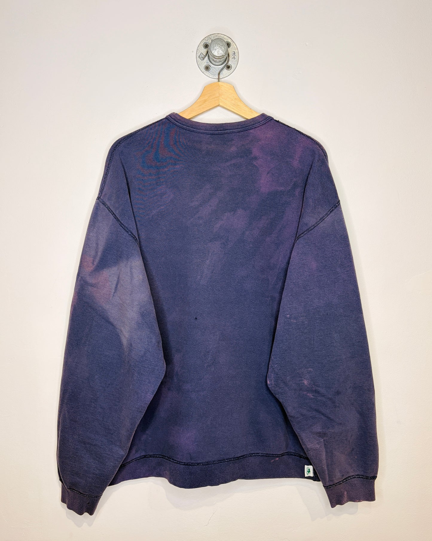 Vintage 90s Roots Athletics Heavily Faded Purple Crewneck Sweatshirt