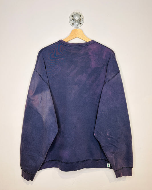 Vintage 90s Roots Athletics Heavily Faded Purple Crewneck Sweatshirt