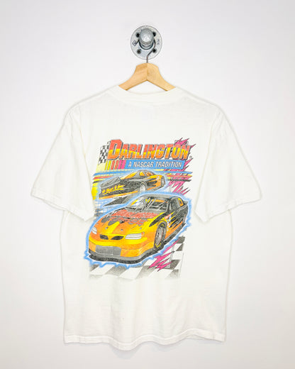 Vintage 1998 Darlington NASCAR Tradition White Tee Shirt