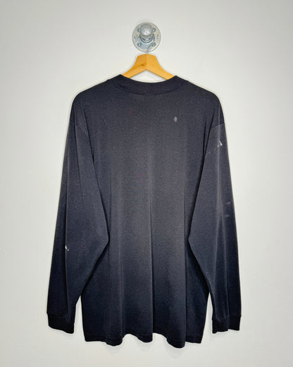 Vintage 90s Blank Faded Black Longsleeve Shirt