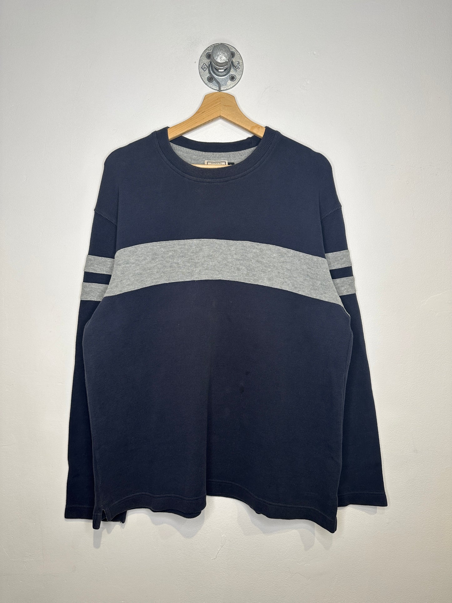 Vintage 2000s Navy And Grey Arizona Jean Company Cotton Long Sleeve Shirt