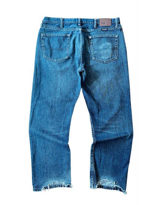 Vintage Y2K Baggy Wrangler Dark Wash Jeans