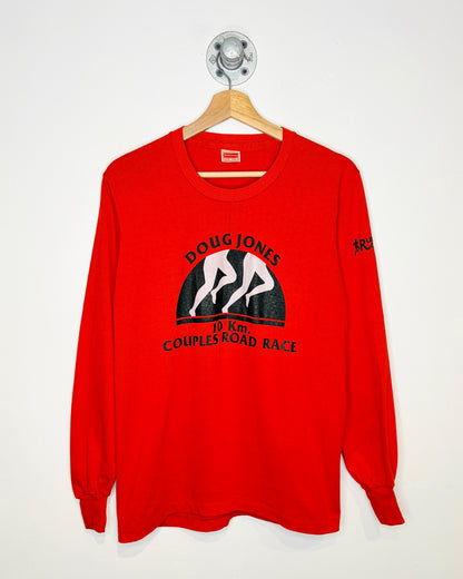 Vintage 80s Doug Jones Road Race Red Longsleeve Shirt
