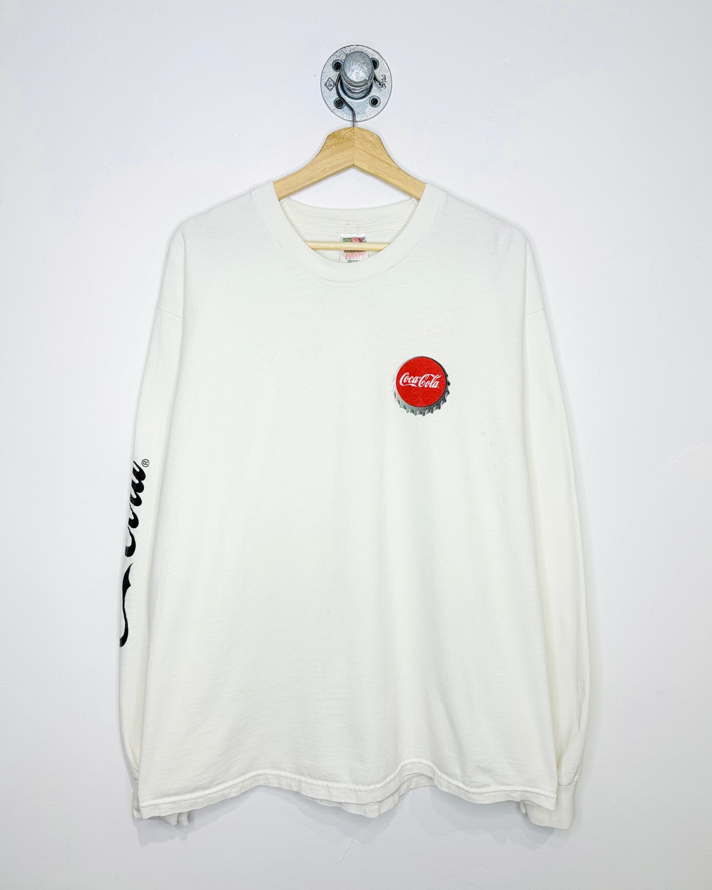 Vintage 90s Coca-Cola Promo White Longsleeve Shirt