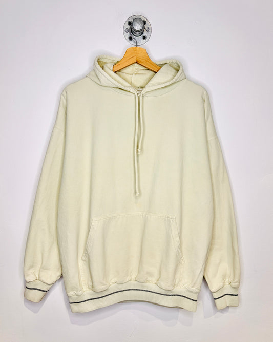 Vintage 90s Boxy Blank Tan Cotton Hoodie