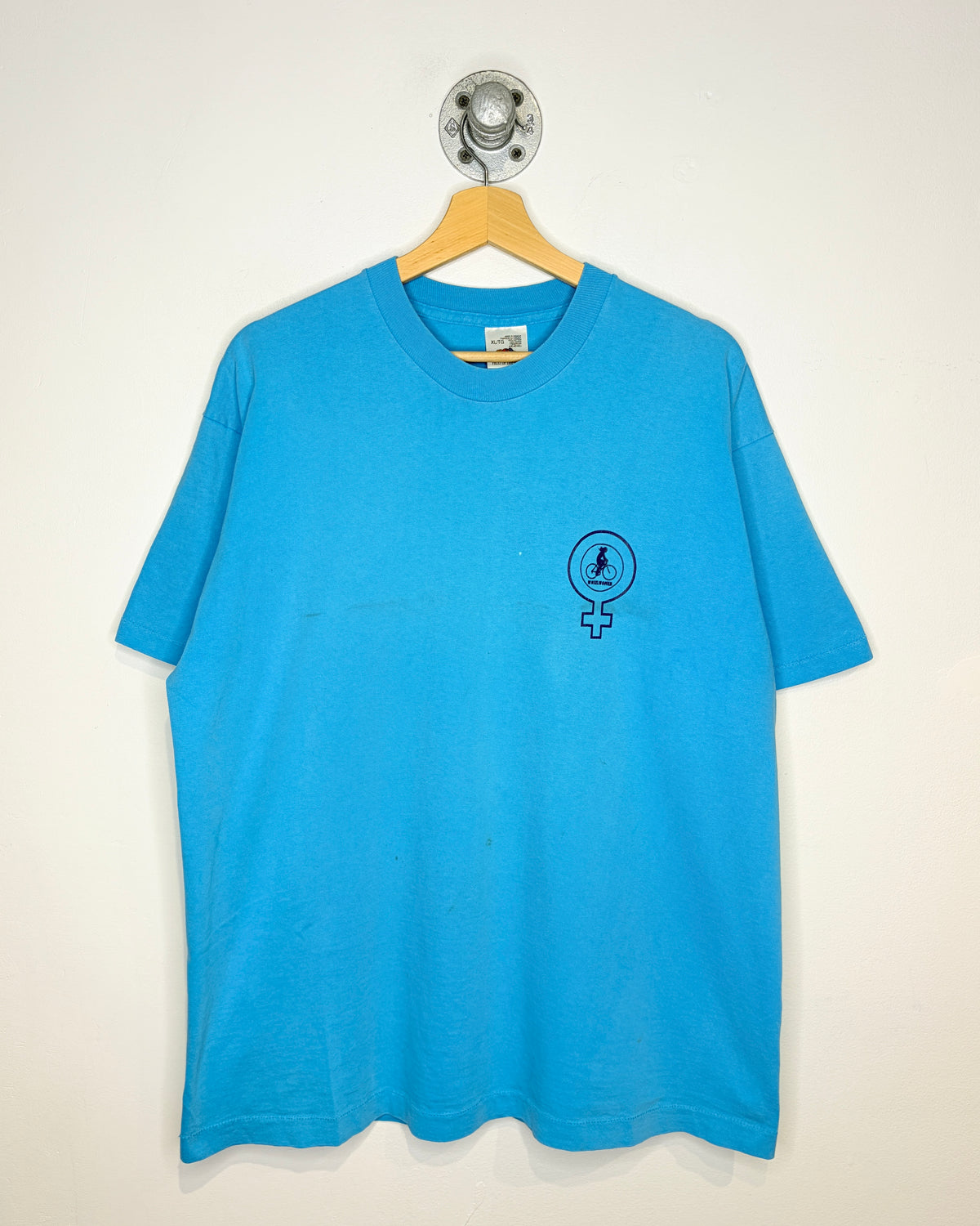 Vintage 90s Wheelwomen Canada Light Blue Tee Shirt