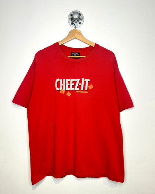 2000s Cheez-it Crackers Faded Red Tee Shirt
