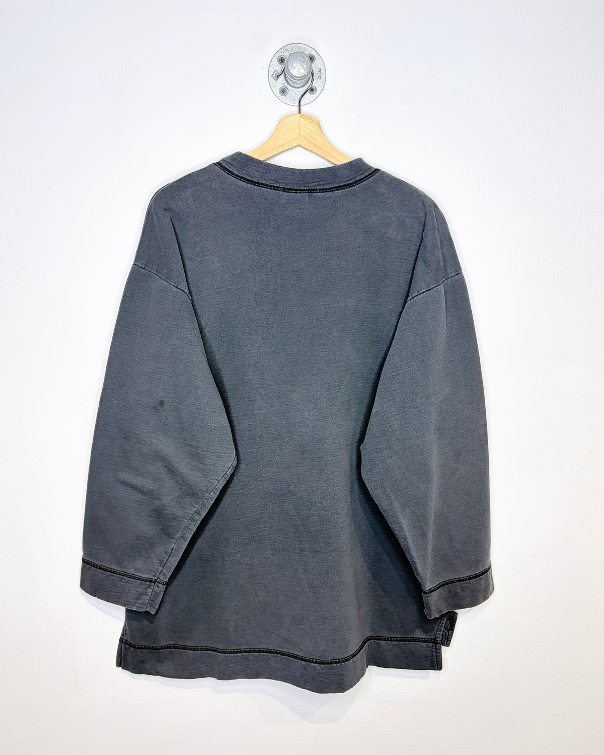 Vintage 1990s Mickey & Co. Faded Black Crewneck Sweatshirt