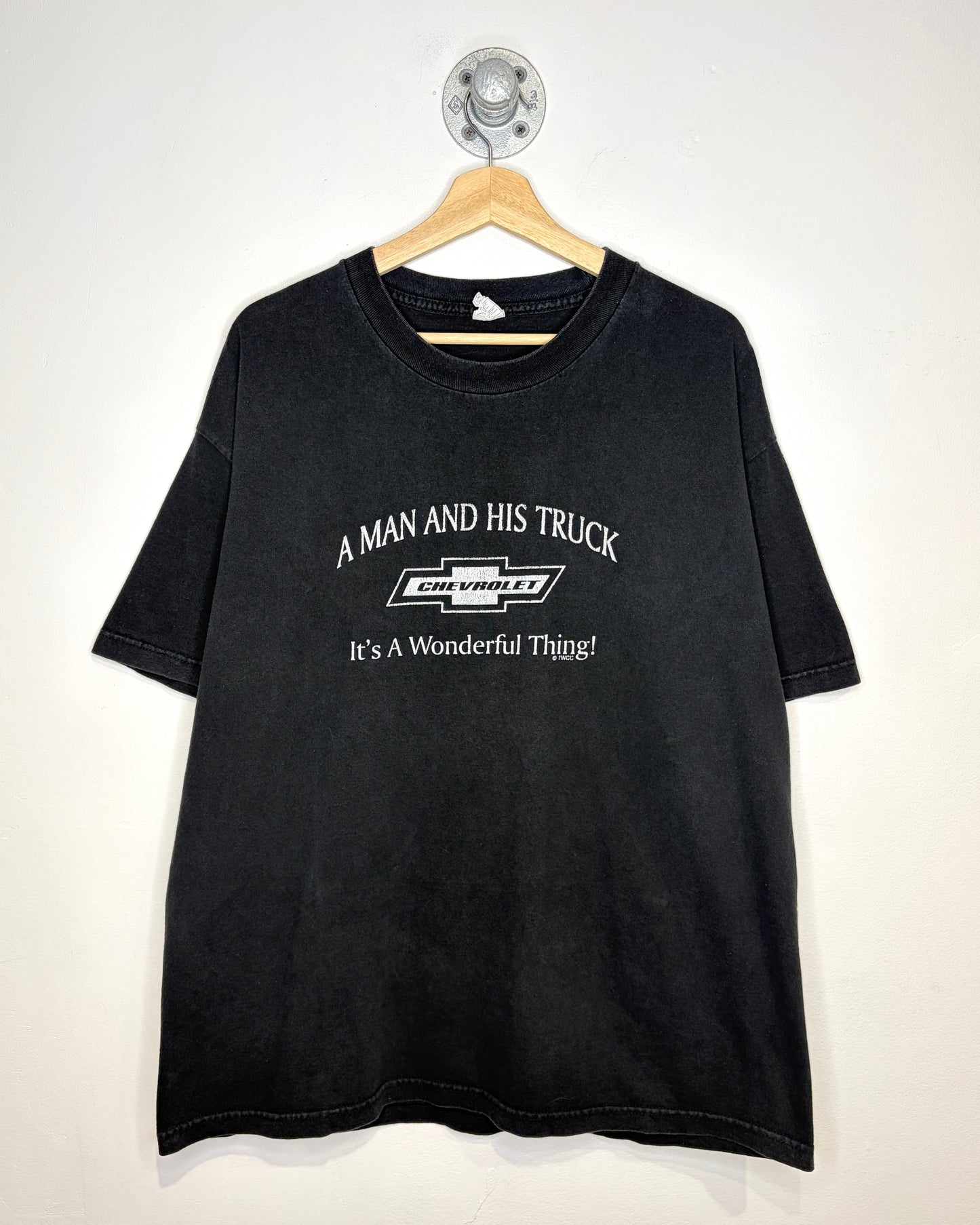 2000s “A Man And His Truck, It’s A Wonderful Thing!” Chevy Black Tee Shirt