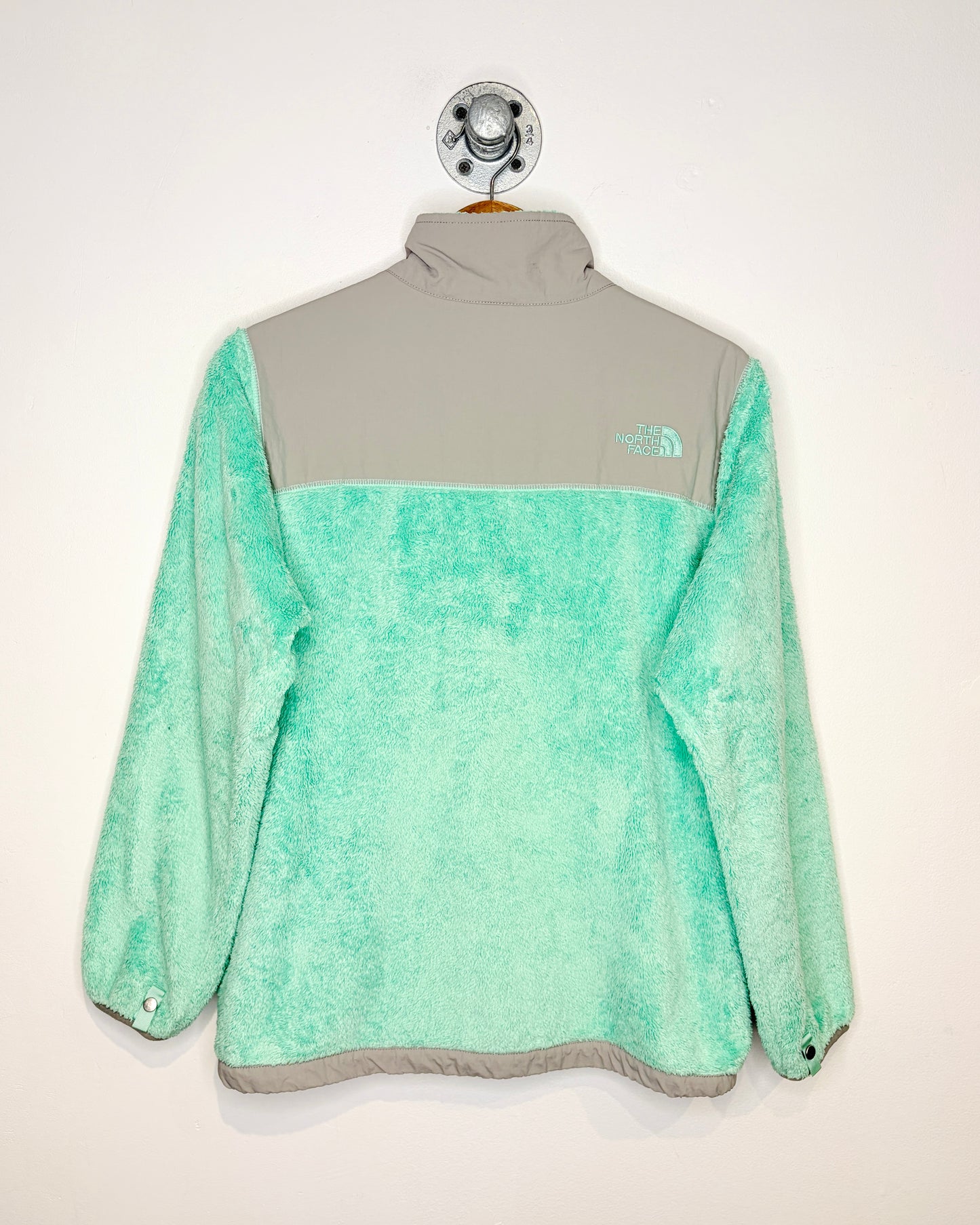 The North Face Light Green Fleece Zip Up Jacket