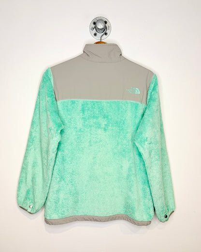 The North Face Light Green Fleece Zip Up Jacket