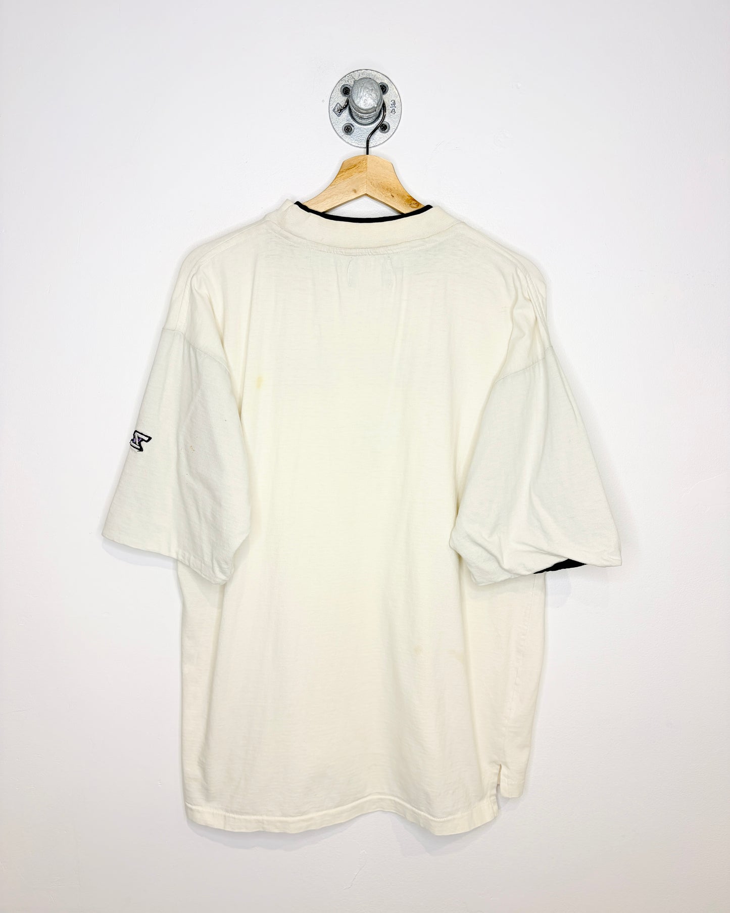 Vintage 90s Chicago White Sox Double Collar White Tee Shirt