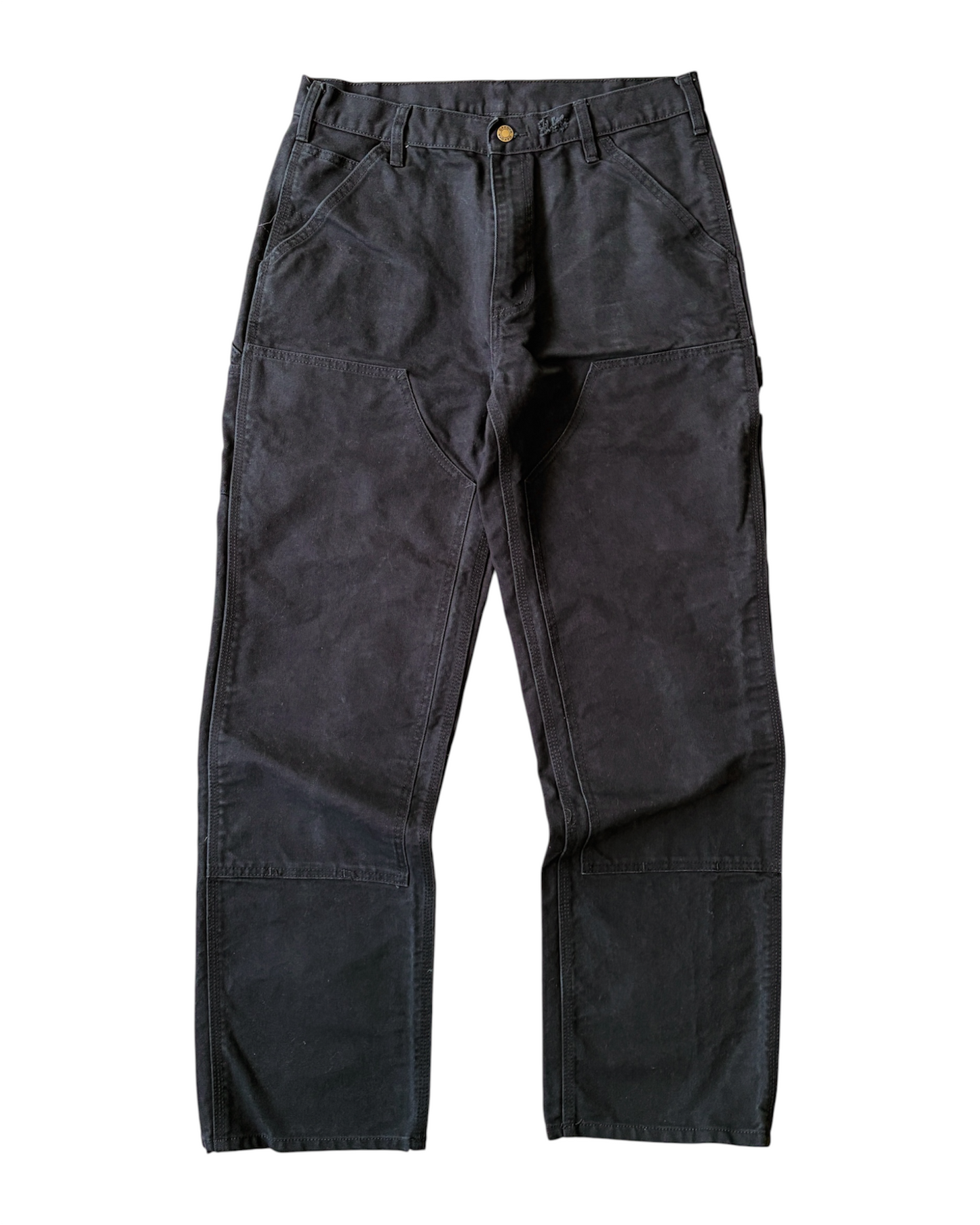 Dakota Jet Black Heavyweight Double Knee Pants
