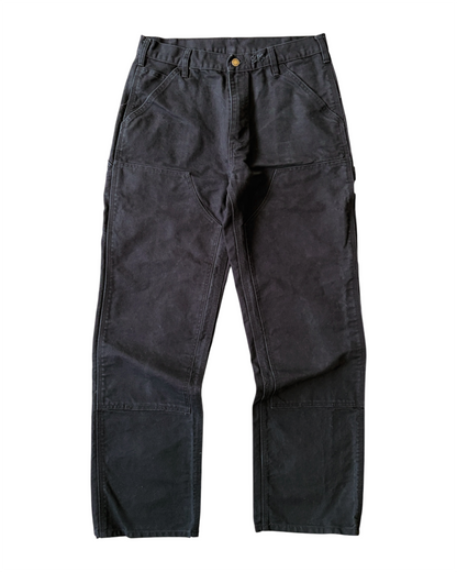 Dakota Jet Black Heavyweight Double Knee Pants